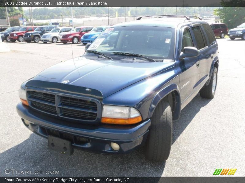 Patriot Blue Pearl / Sandstone 2001 Dodge Durango SLT