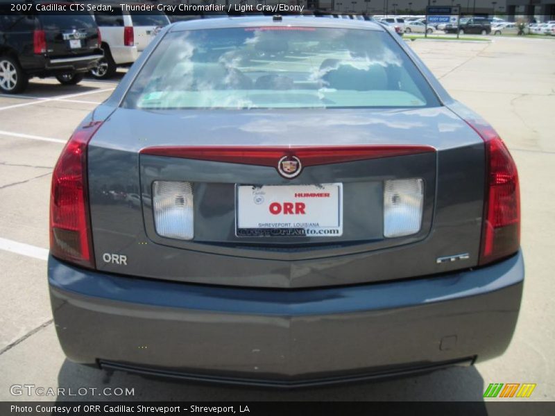 Thunder Gray Chromaflair / Light Gray/Ebony 2007 Cadillac CTS Sedan