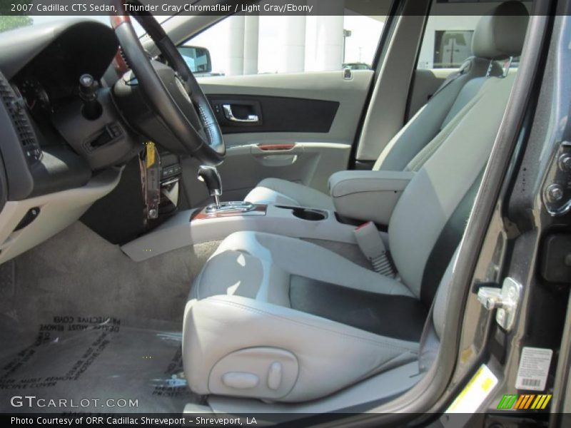 Thunder Gray Chromaflair / Light Gray/Ebony 2007 Cadillac CTS Sedan