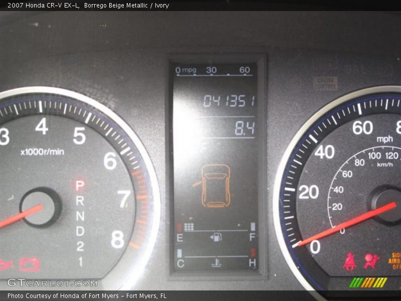 Borrego Beige Metallic / Ivory 2007 Honda CR-V EX-L