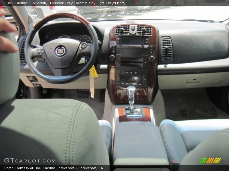 Thunder Gray Chromaflair / Light Gray/Ebony 2007 Cadillac CTS Sedan