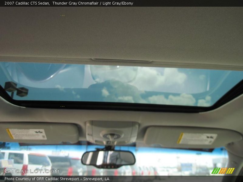 Thunder Gray Chromaflair / Light Gray/Ebony 2007 Cadillac CTS Sedan