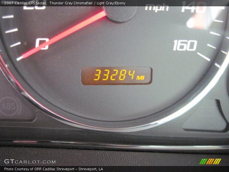 Thunder Gray Chromaflair / Light Gray/Ebony 2007 Cadillac CTS Sedan