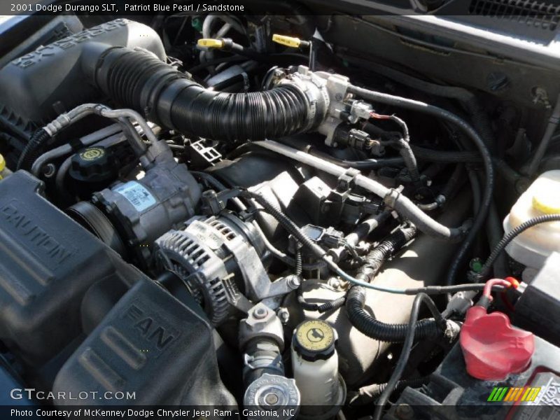 Patriot Blue Pearl / Sandstone 2001 Dodge Durango SLT