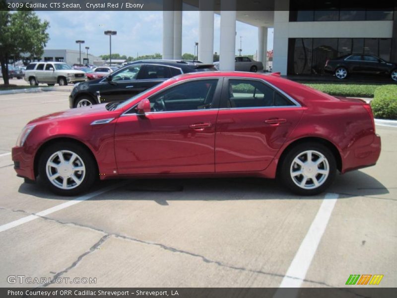 Crystal Red / Ebony 2009 Cadillac CTS Sedan