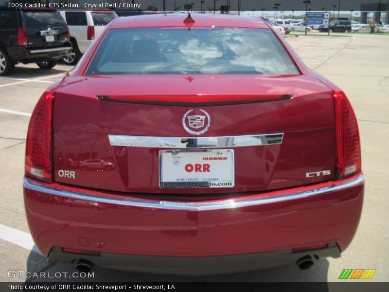 Crystal Red / Ebony 2009 Cadillac CTS Sedan