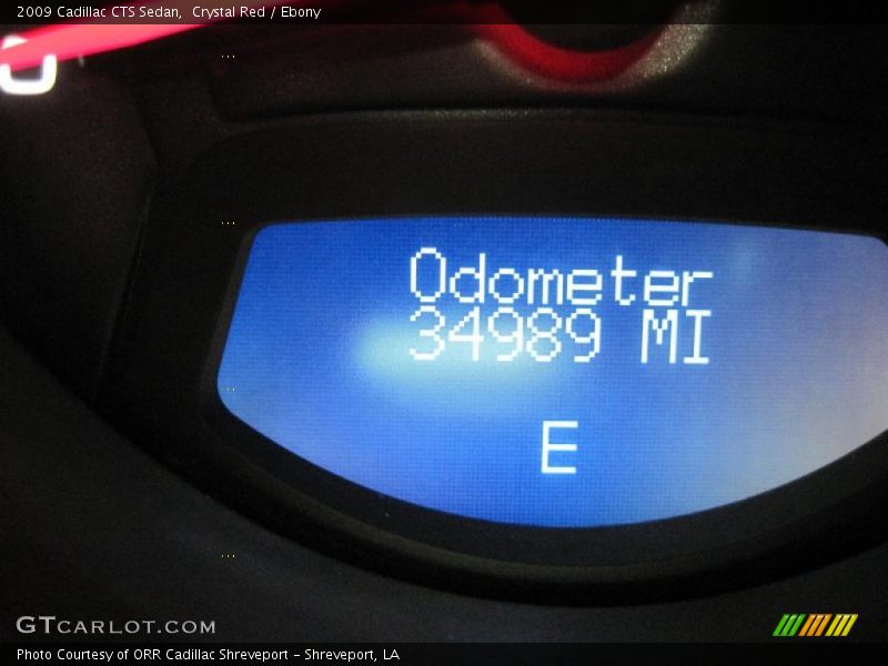 Crystal Red / Ebony 2009 Cadillac CTS Sedan