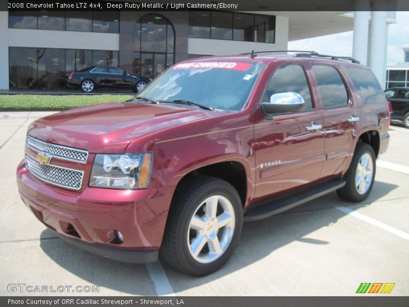 Deep Ruby Metallic / Light Cashmere/Ebony 2008 Chevrolet Tahoe LTZ 4x4