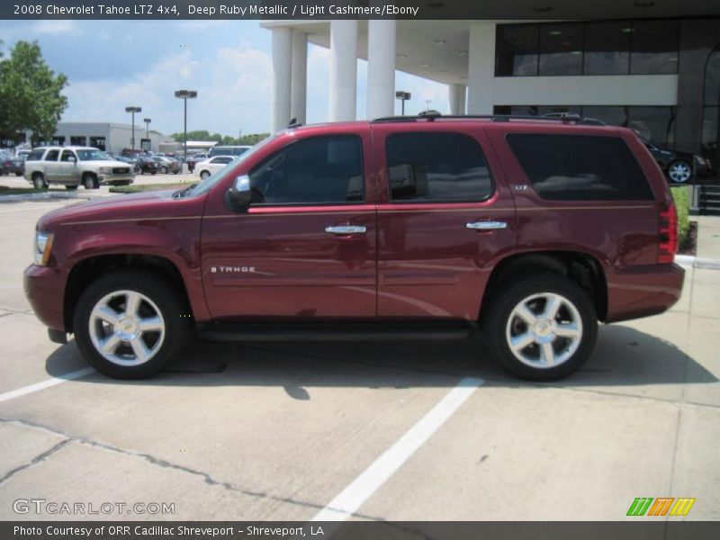 Deep Ruby Metallic / Light Cashmere/Ebony 2008 Chevrolet Tahoe LTZ 4x4