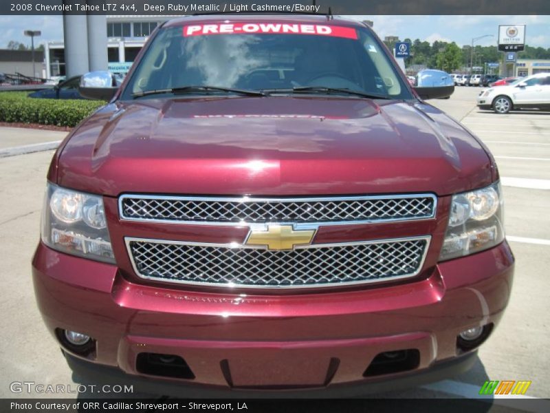 Deep Ruby Metallic / Light Cashmere/Ebony 2008 Chevrolet Tahoe LTZ 4x4