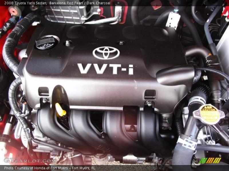 Barcelona Red Pearl / Dark Charcoal 2008 Toyota Yaris Sedan