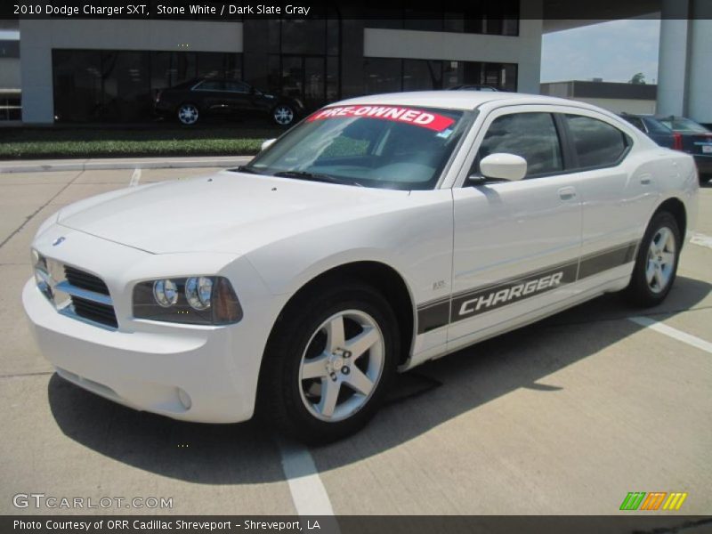 Stone White / Dark Slate Gray 2010 Dodge Charger SXT