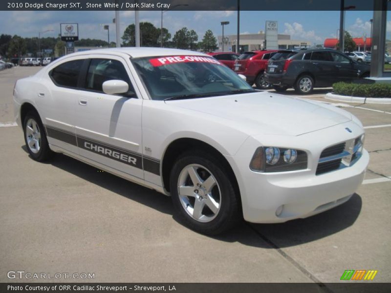 Stone White / Dark Slate Gray 2010 Dodge Charger SXT