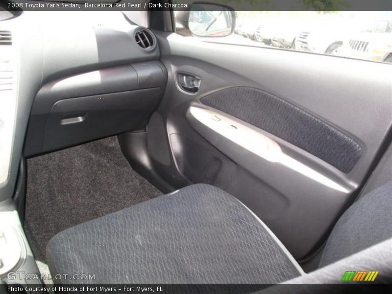 Barcelona Red Pearl / Dark Charcoal 2008 Toyota Yaris Sedan
