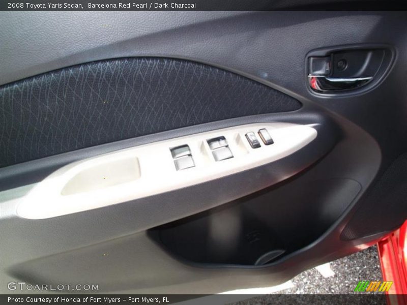 Barcelona Red Pearl / Dark Charcoal 2008 Toyota Yaris Sedan