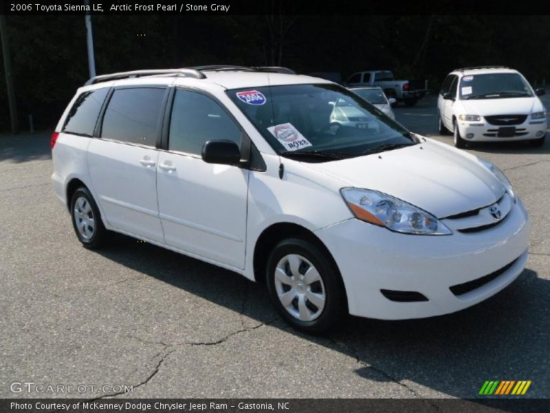 Arctic Frost Pearl / Stone Gray 2006 Toyota Sienna LE