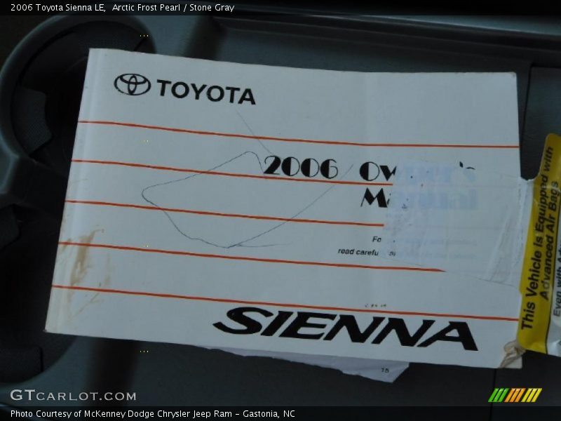 Arctic Frost Pearl / Stone Gray 2006 Toyota Sienna LE