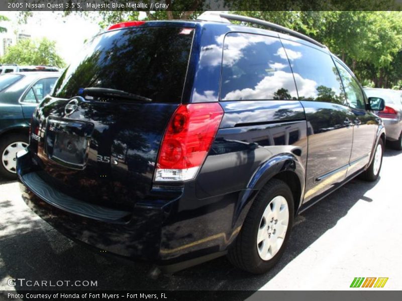 Majestic Blue Metallic / Gray 2005 Nissan Quest 3.5 S