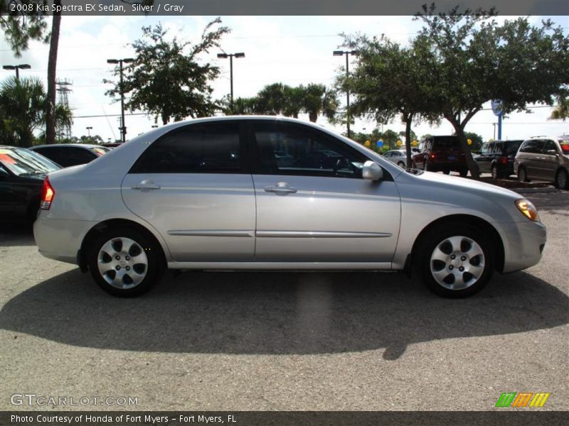 Silver / Gray 2008 Kia Spectra EX Sedan