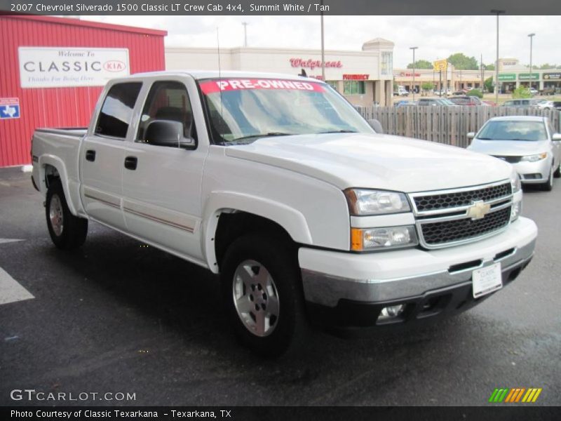 Summit White / Tan 2007 Chevrolet Silverado 1500 Classic LT Crew Cab 4x4