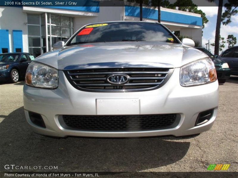 Silver / Gray 2008 Kia Spectra EX Sedan