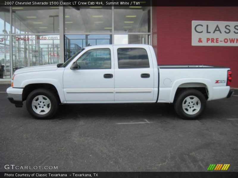 Summit White / Tan 2007 Chevrolet Silverado 1500 Classic LT Crew Cab 4x4