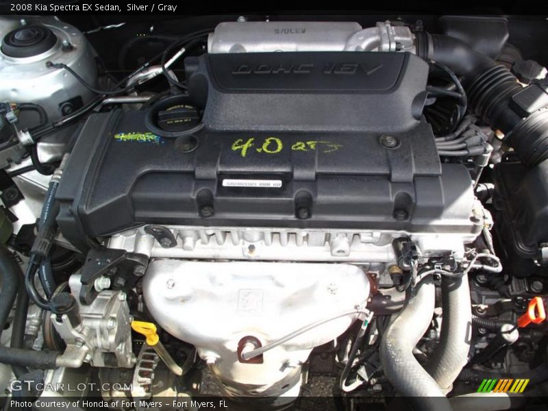 Silver / Gray 2008 Kia Spectra EX Sedan