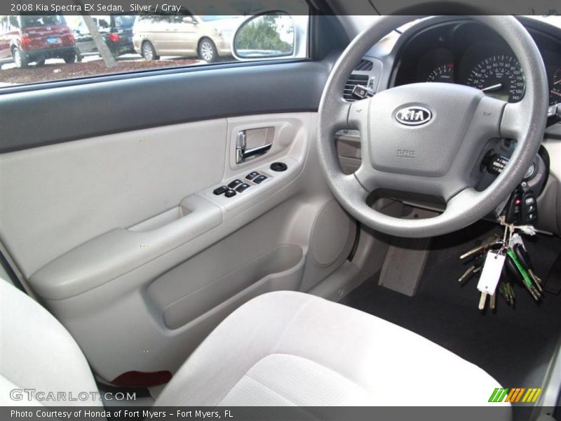 Silver / Gray 2008 Kia Spectra EX Sedan
