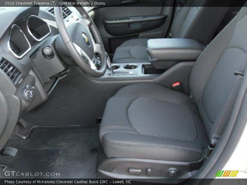 Gold Mist Metallic / Ebony 2010 Chevrolet Traverse LT