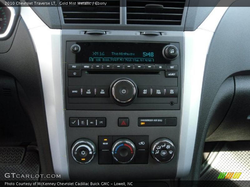 Gold Mist Metallic / Ebony 2010 Chevrolet Traverse LT