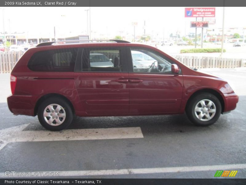 Claret Red / Gray 2009 Kia Sedona LX