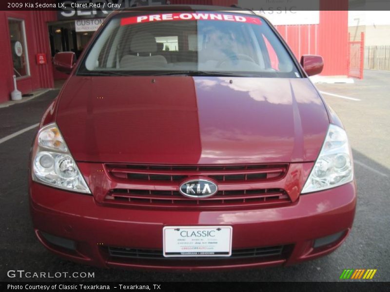 Claret Red / Gray 2009 Kia Sedona LX