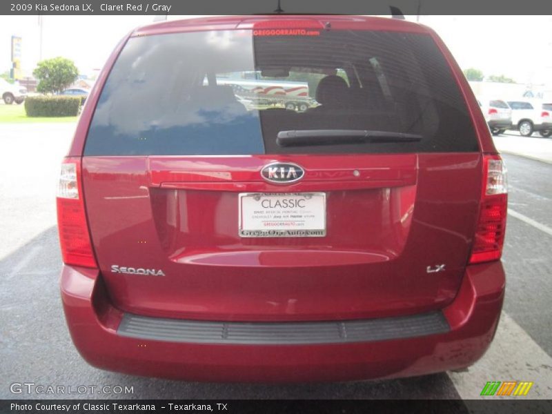 Claret Red / Gray 2009 Kia Sedona LX