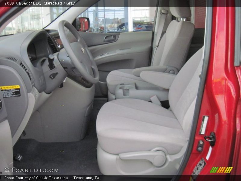 Claret Red / Gray 2009 Kia Sedona LX