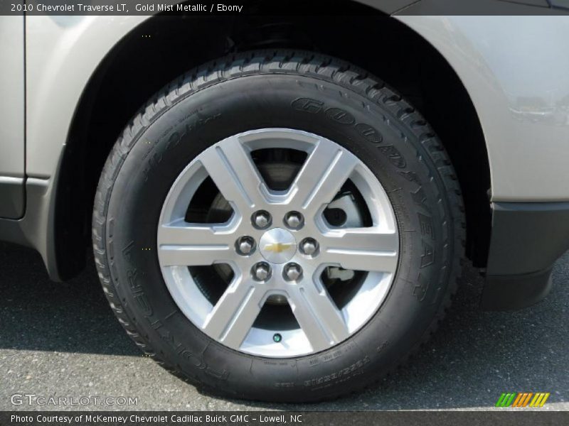 Gold Mist Metallic / Ebony 2010 Chevrolet Traverse LT