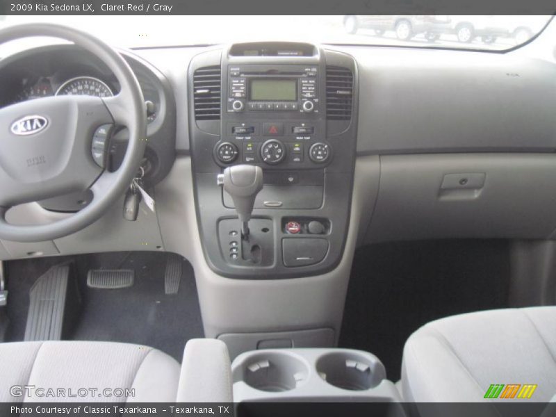 Claret Red / Gray 2009 Kia Sedona LX
