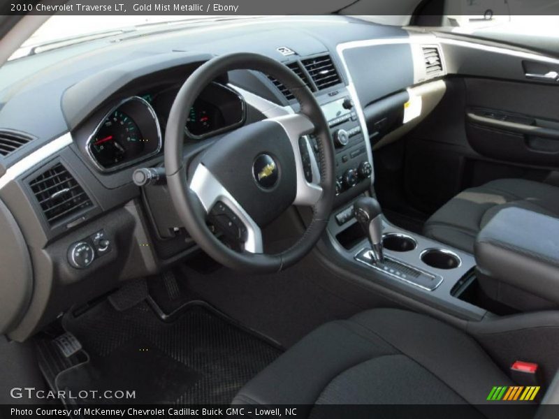Gold Mist Metallic / Ebony 2010 Chevrolet Traverse LT