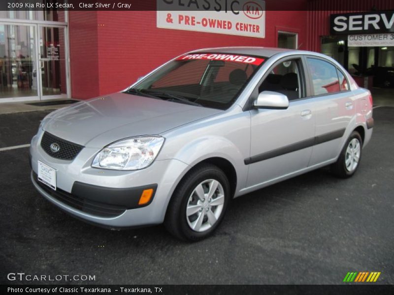 Clear Silver / Gray 2009 Kia Rio LX Sedan