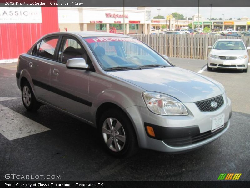 Clear Silver / Gray 2009 Kia Rio LX Sedan