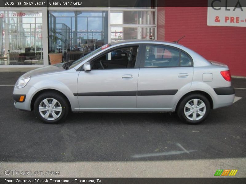 Clear Silver / Gray 2009 Kia Rio LX Sedan