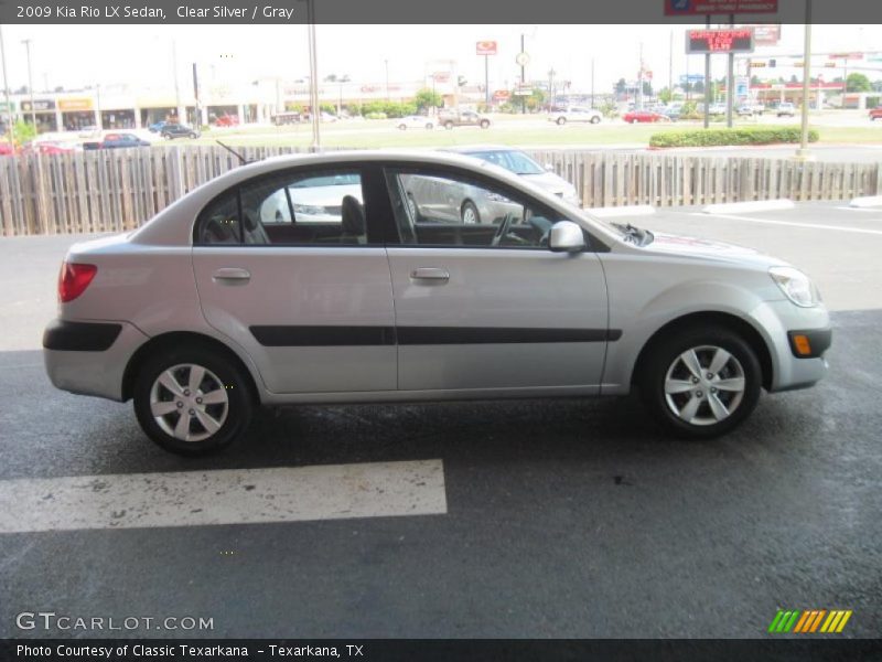 Clear Silver / Gray 2009 Kia Rio LX Sedan