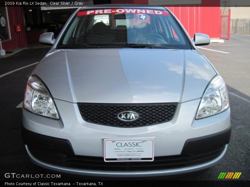 Clear Silver / Gray 2009 Kia Rio LX Sedan