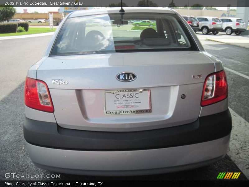 Clear Silver / Gray 2009 Kia Rio LX Sedan