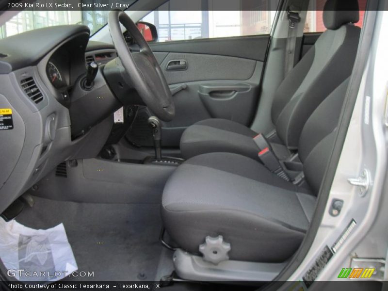 Clear Silver / Gray 2009 Kia Rio LX Sedan