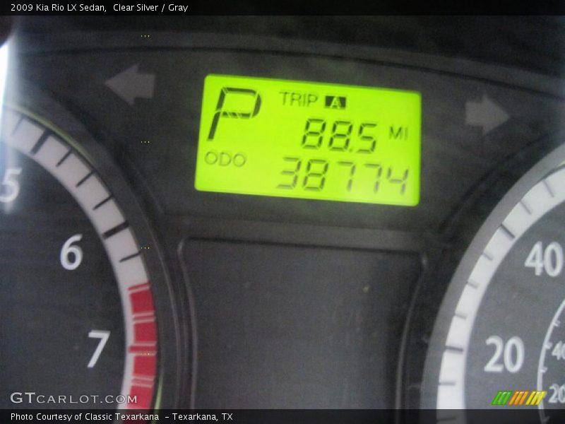 Clear Silver / Gray 2009 Kia Rio LX Sedan