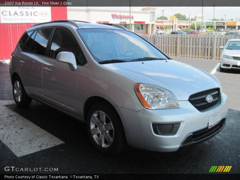 Fine Silver / Gray 2007 Kia Rondo LX