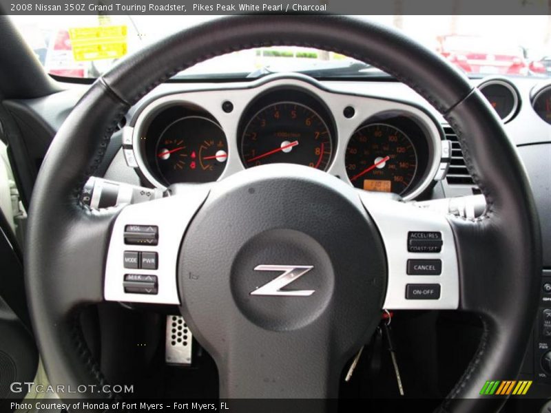 Pikes Peak White Pearl / Charcoal 2008 Nissan 350Z Grand Touring Roadster