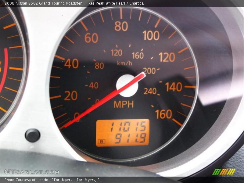 Pikes Peak White Pearl / Charcoal 2008 Nissan 350Z Grand Touring Roadster