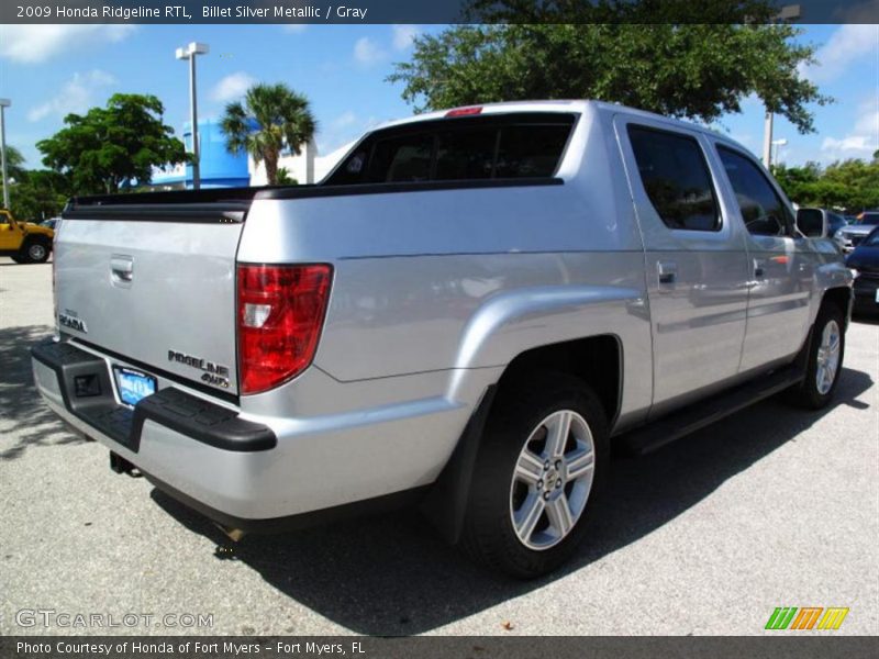 Billet Silver Metallic / Gray 2009 Honda Ridgeline RTL