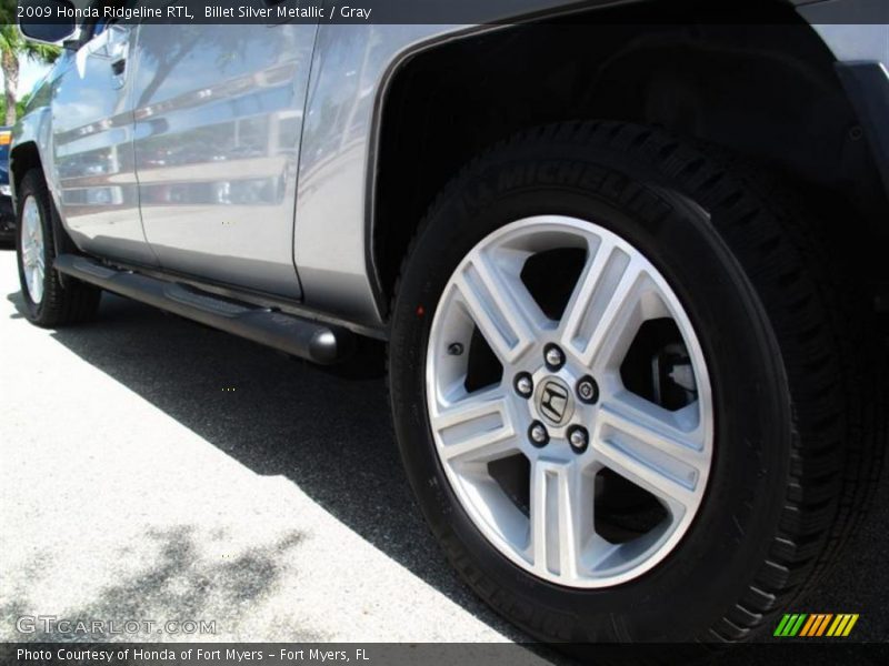 Billet Silver Metallic / Gray 2009 Honda Ridgeline RTL